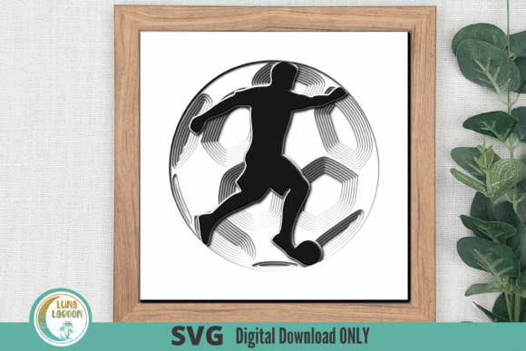 Download SOCCER/FÚTBOL Male 3D SVG for Shadow Box - Premium Resources