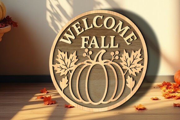 Download Fall Autumn Welcome Sign Laser Cut SVG - Autumn welcome sign Collection